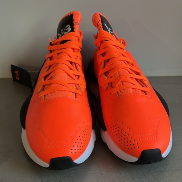 Y-3 Kaiwa Solar Orange Black Sneakers - Picture 3 of 12